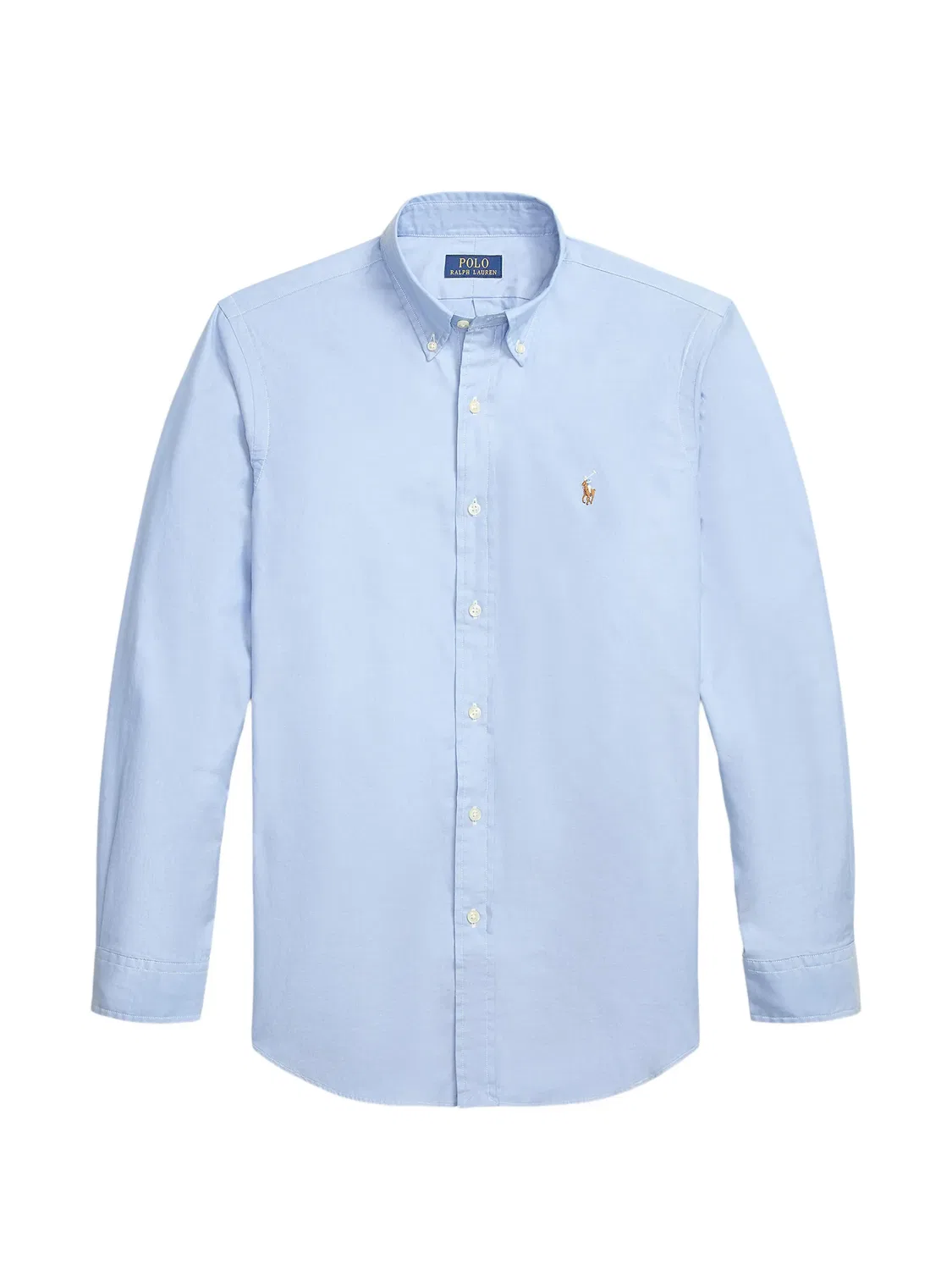 Рубашка Custom Fit оксфорд синяя Polo Ralph Lauren, синий