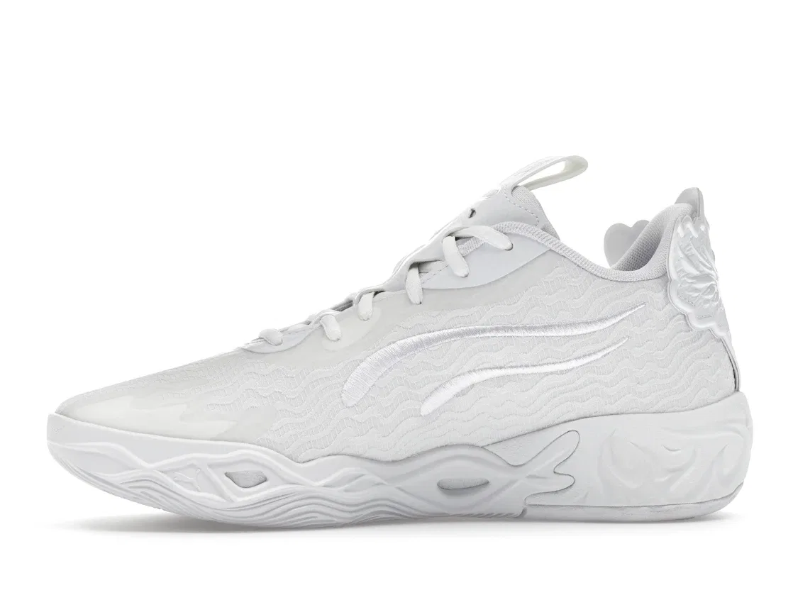 Детские кроссовки для мальчиков с принтом Puma LaMelo Ball MB.04 Lo Puma White — фото 3
