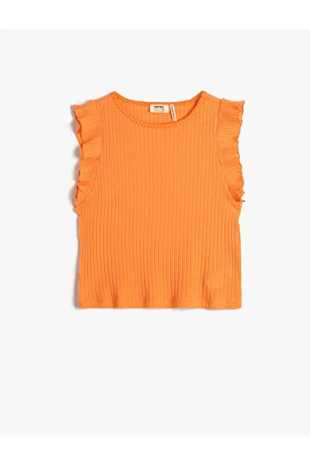 Детская майка для девочек с рюшами Koton, Orange