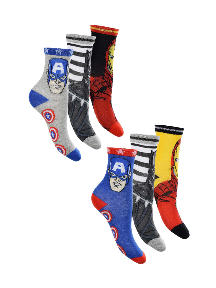 

Носки Avengers, разноцветный