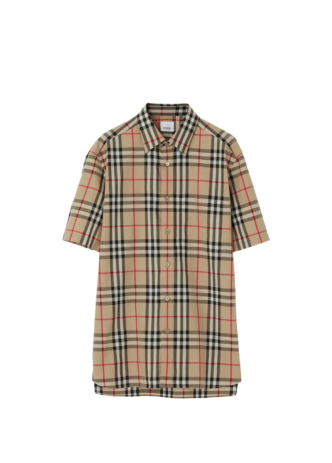 Рубашка Burberry Caxtan, бежевая