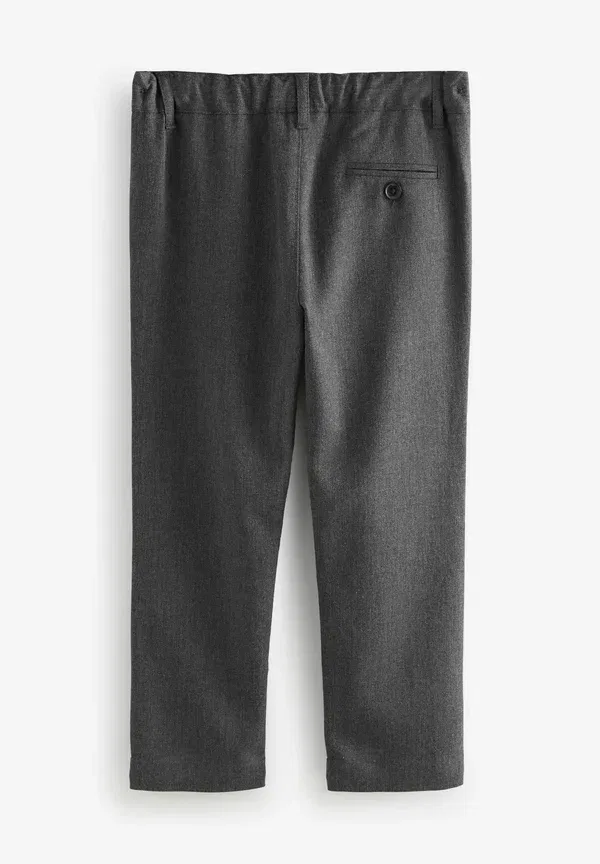 Брюки из льна с хлопком Regular fit - pull on 2 pack Next blue/brown Clarks, серый — фото 2