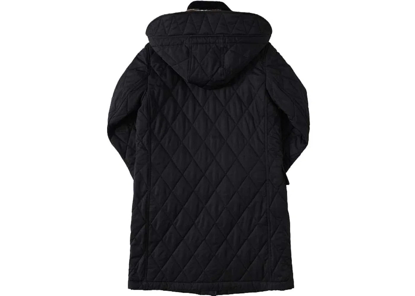 Женское пальто Diamond Quilted с отстегивающимся капюшоном Burberry, Black — фото 2