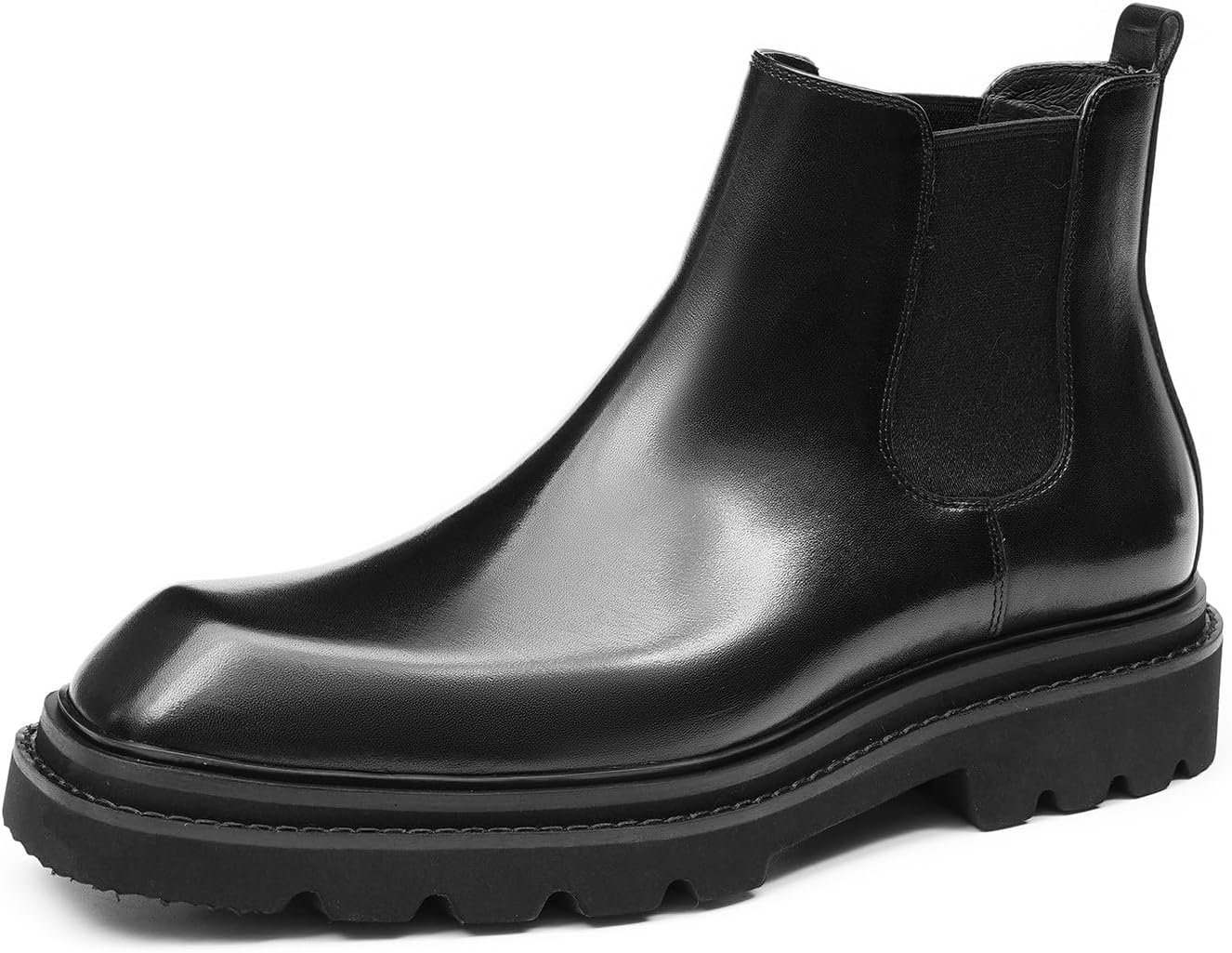 

Мужские сандимонские челси-ботинки Santimon, формальные ботинки на щиколотку, модные, удобные, из натуральной кожи, с толстой подошвой, чукка-ботинки для делового и повседневного ношения, свадебные, для выпускного, коричневые