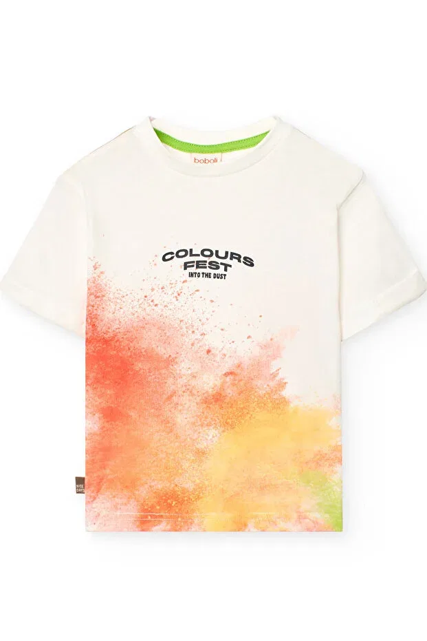 Детская футболка для мальчиков с принтом Colorful Printed Boy's Tshirt Boboli, Multicolor — фото 3