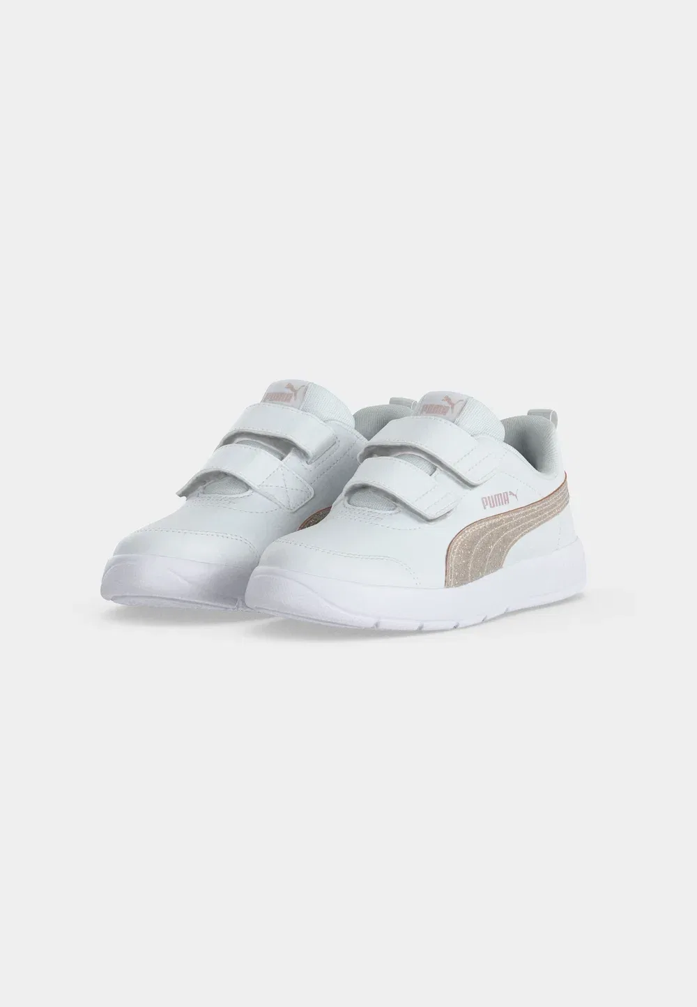 Courtflex унисекс - тренировочные кроссовки Puma, White/Misty Pink — фото 3