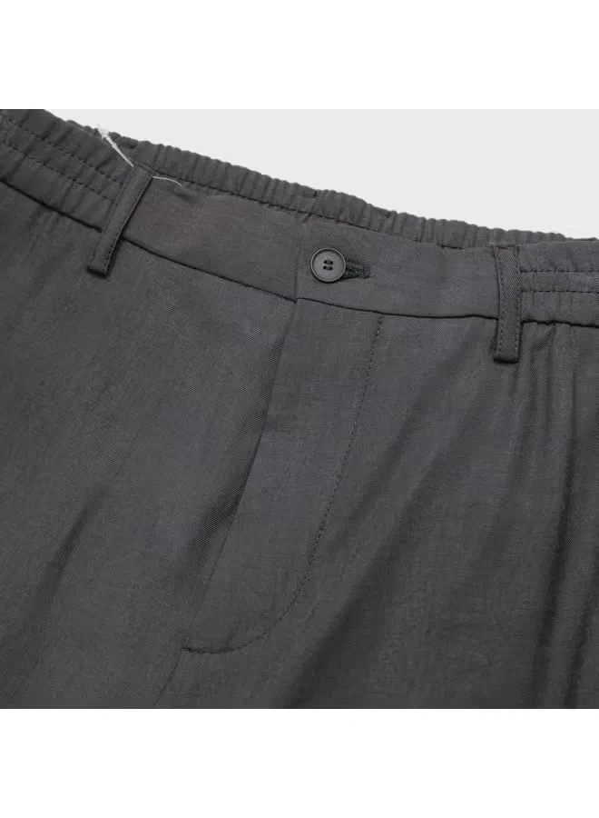 Брюки зауженные мужские Zara, темно-серый — фото 4