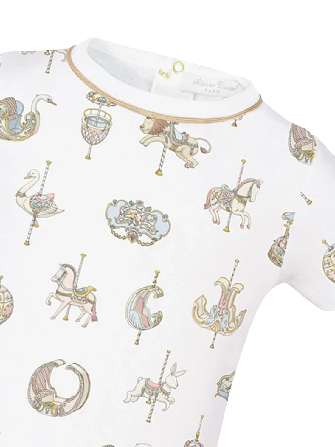 Боди с графическим принтом Atelier Choux, белый — фото 3