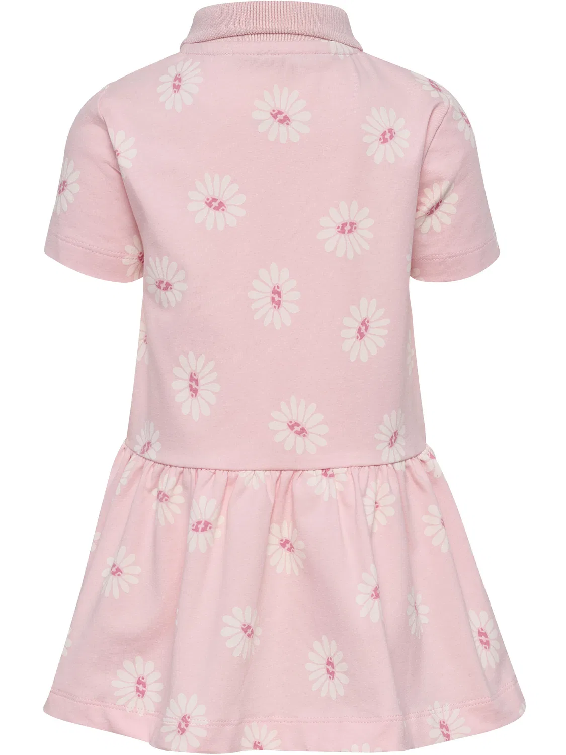 Детское платье с принтом Hmlmini Reg Flower Polo Dress S/S Hummel, Altrosa — фото 2
