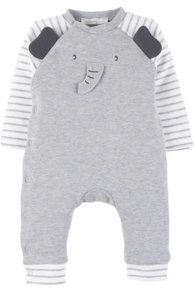 Детский комбинезон для девочек с принтом Idil Baby, Gray