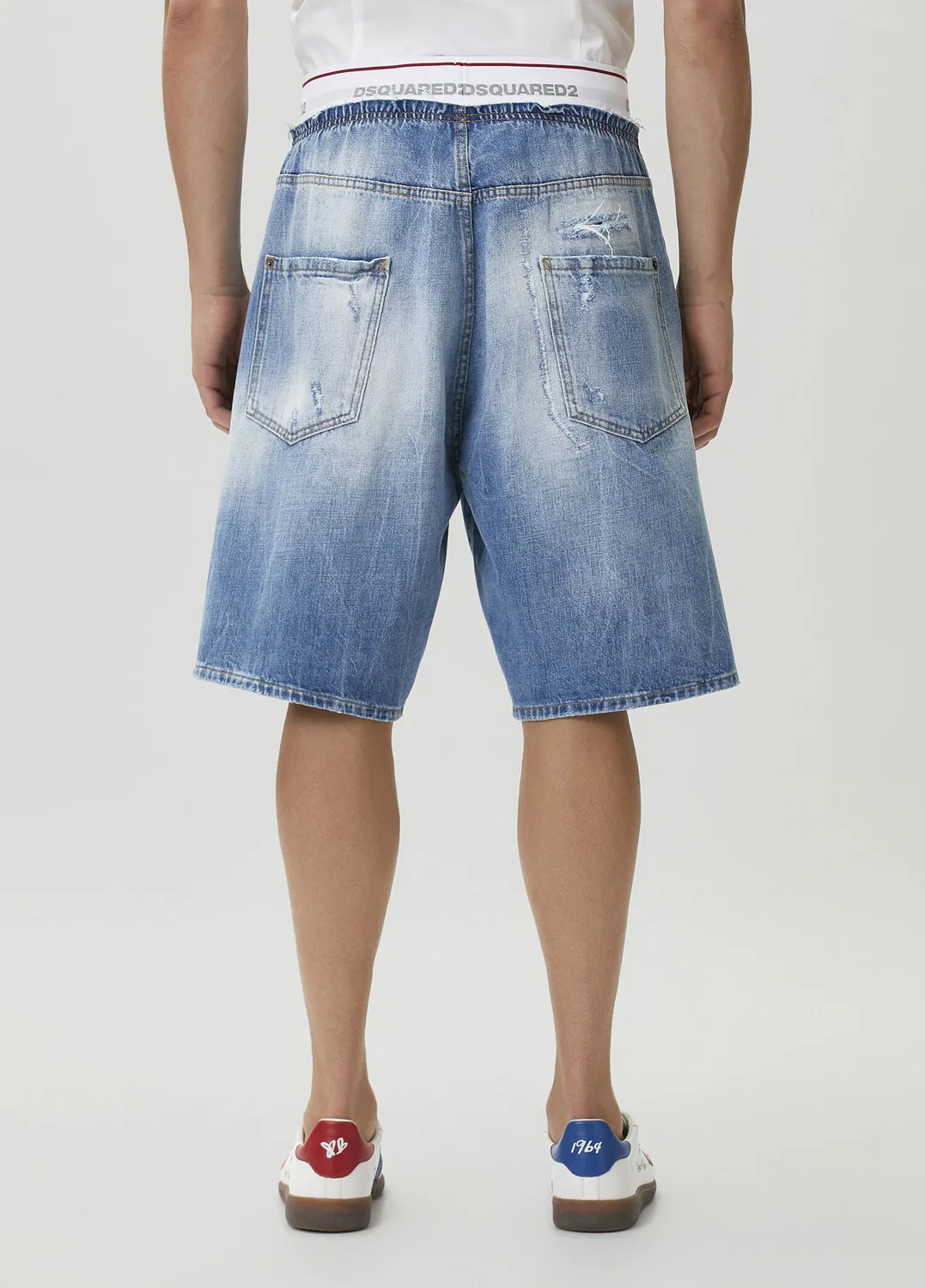 Шорты джинсовые Dsquared2 Surfer, blue — фото 3