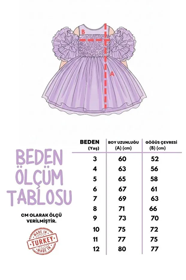 Детское платье для девочек с пайетками Mnk Baby&Kids, Purple — фото 4
