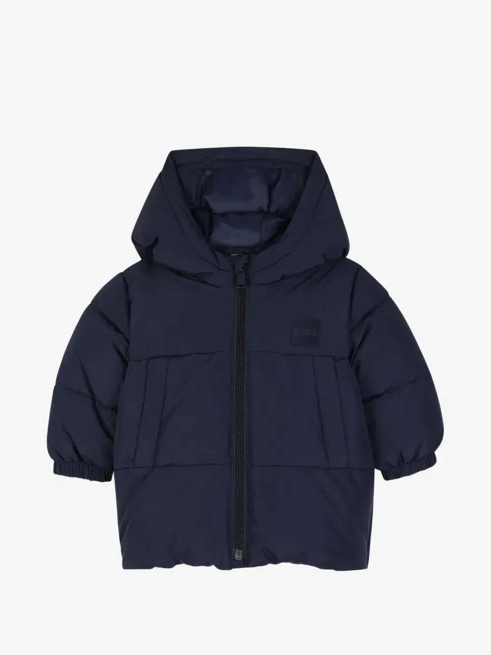 Куртка с капюшоном и нашивкой-логотипом BOSS Kidswear, синий
