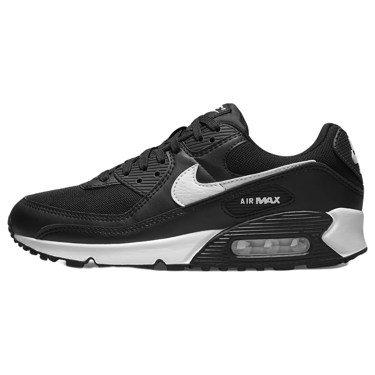 Кроссовки Nike Air Max 90, черный/белый - фото