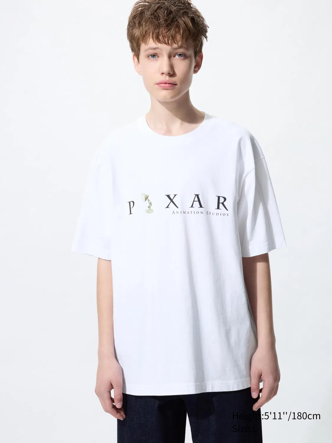 Футболка Uniqlo Pixar, с принтом анимации, белый — фото 2