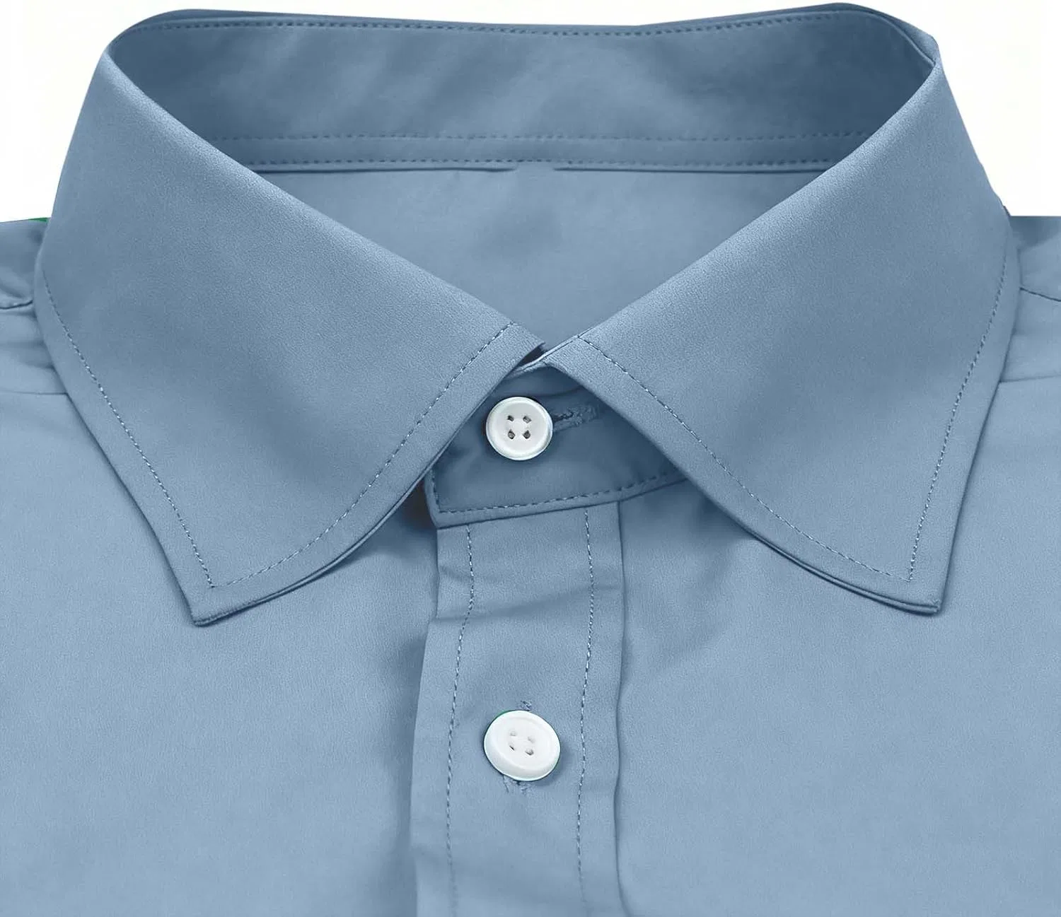 Мужская повседневная рубашка с отложным воротником, Light Blue — фото 3