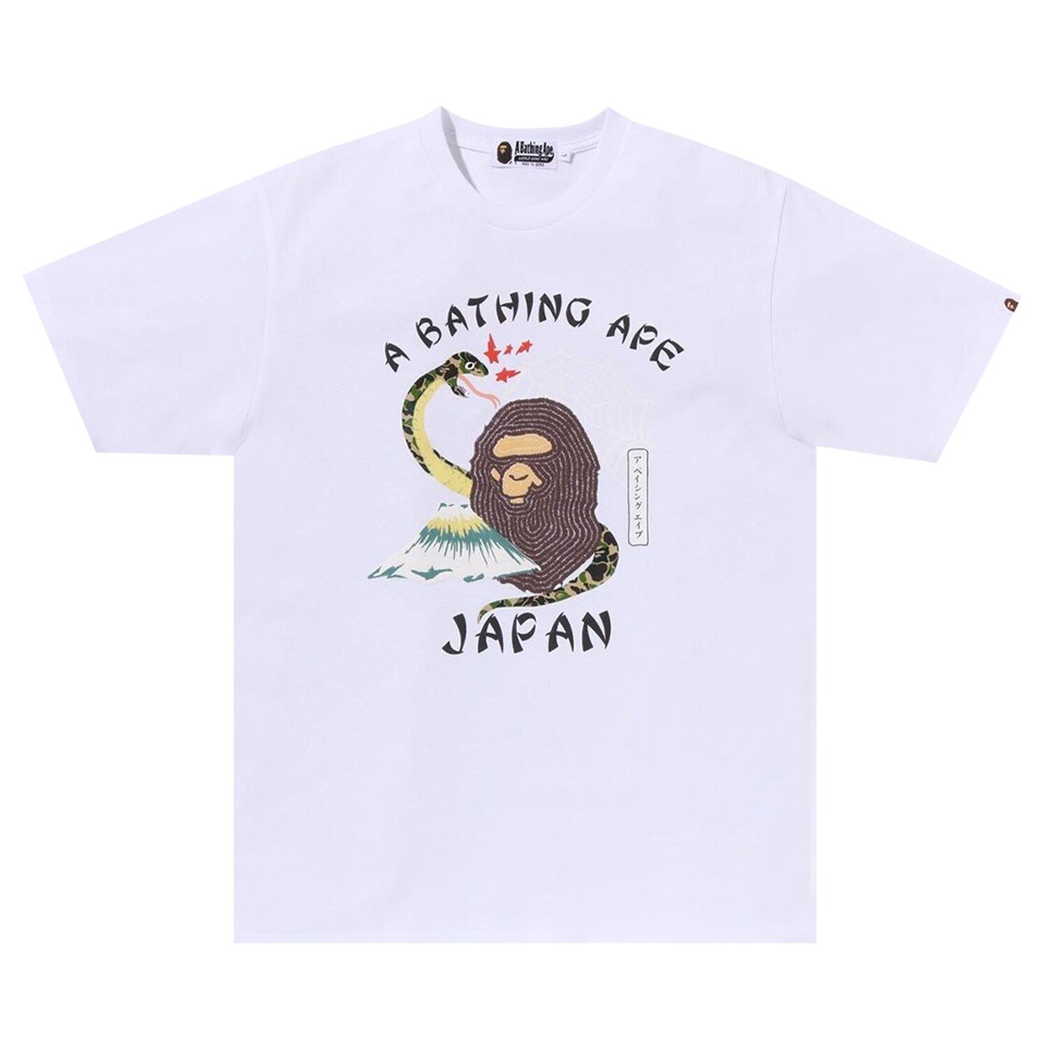 Футболка BAPE Японская культура, Белая