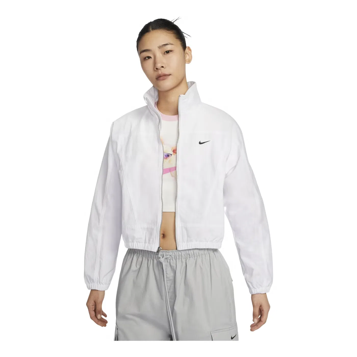 Куртка спортивная с принтом Nike Sportswear Everything, белая
