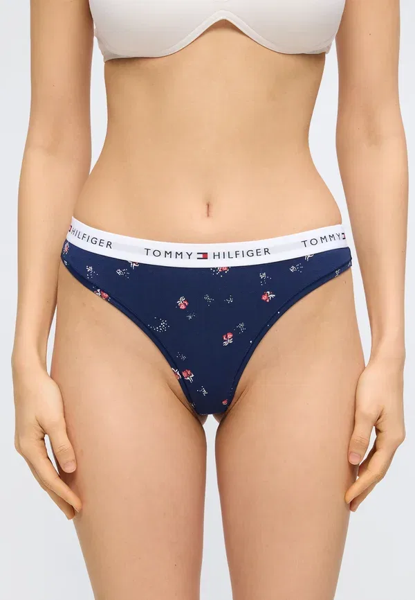 Комплект из 3 стрингов с цветочным принтом Tommy Hilfiger, красный/розовый — фото 4