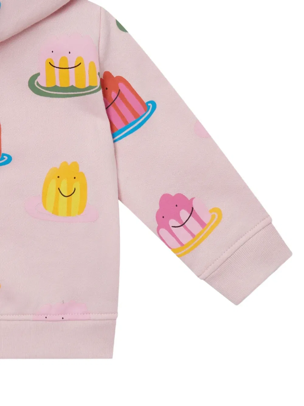 Худи на молнии с принтом Stella McCartney Kids, розовый — фото 4