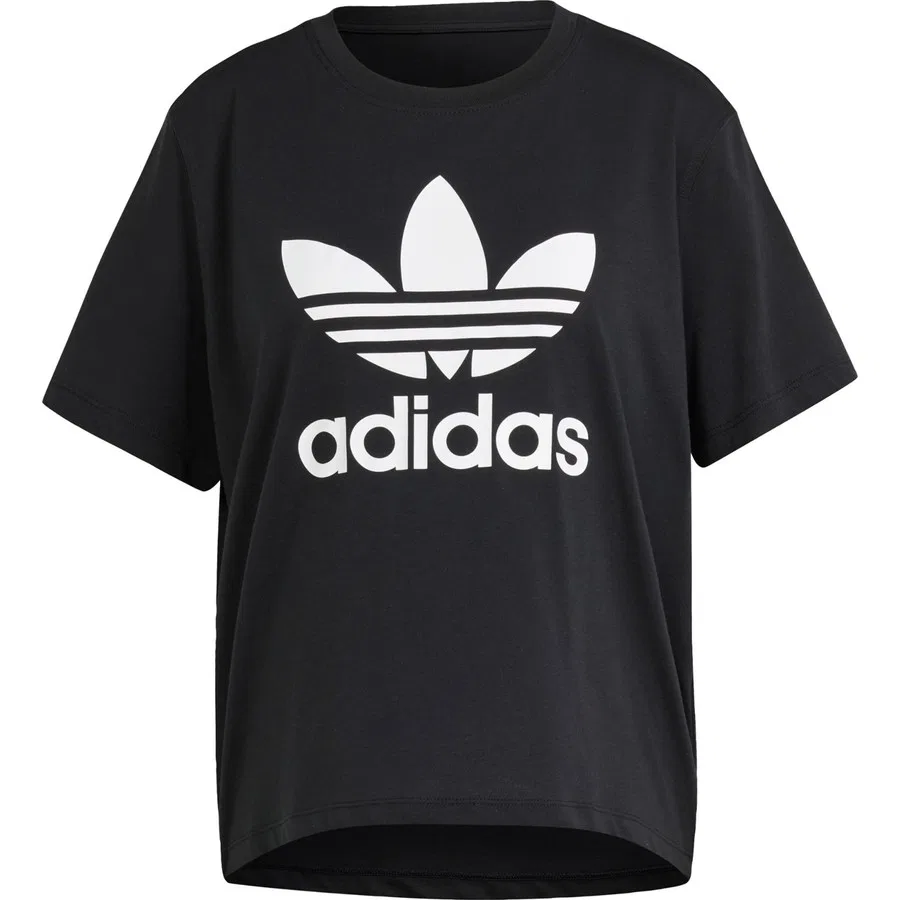 Футболка с широким кроем Trefoil Boxy Tee adidas, Черный — фото 3