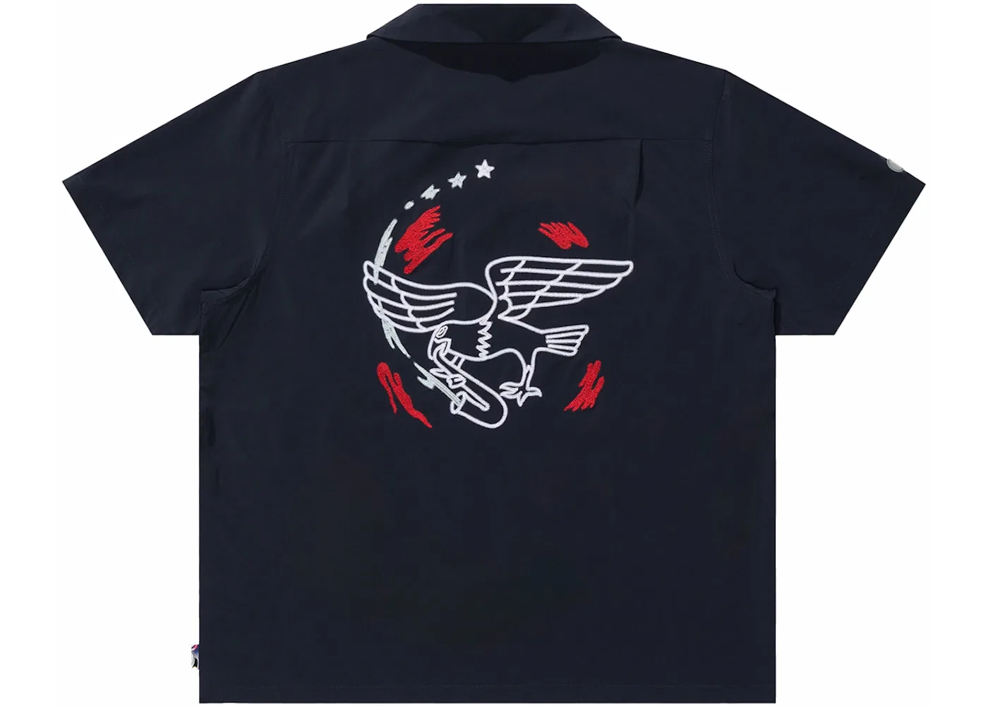 Мужская рубашка с коротким рукавом Nike Team USA Bowler Shirt, Obsidian/White