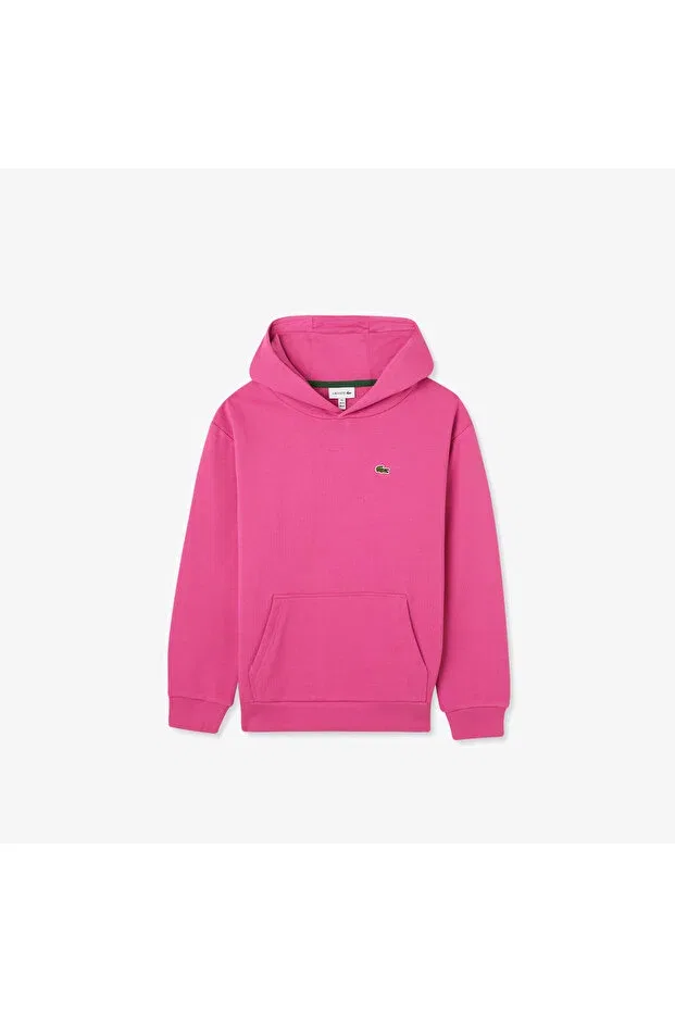 Детское худи для девочек хлопковое Lacoste, Pink
