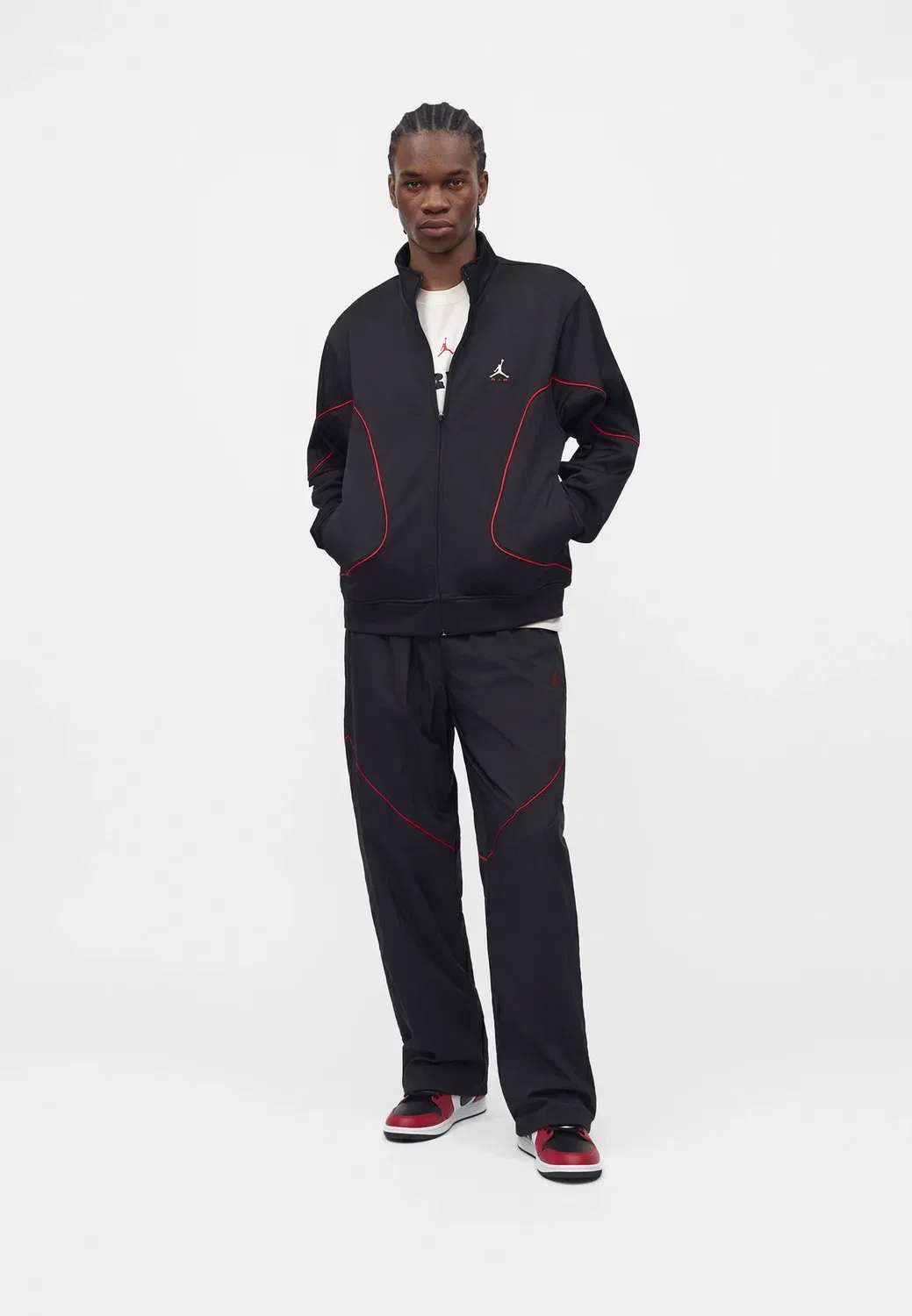 Спортивная куртка - толстовка на молнии Jordan, Black — фото 2