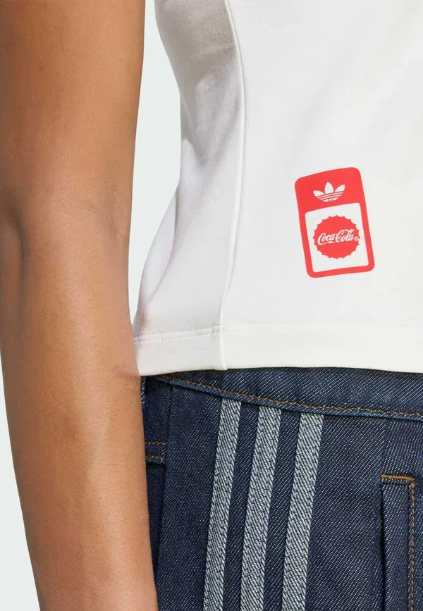 Футболка Adidas x Coca-cola с тремя полосками Adidas Originals, белый — фото 3