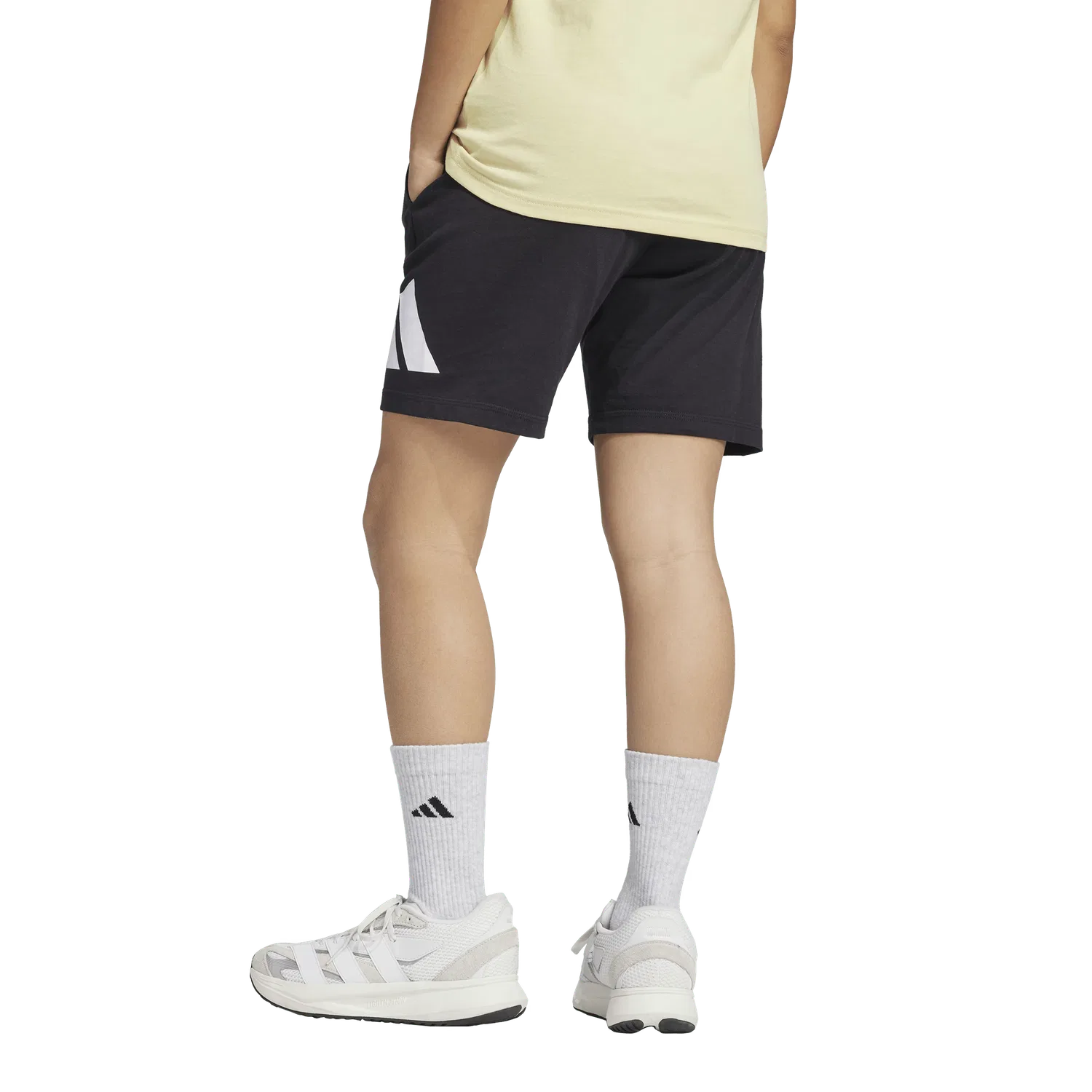 Детские шорты прямого кроя Adidas, черный — фото 2