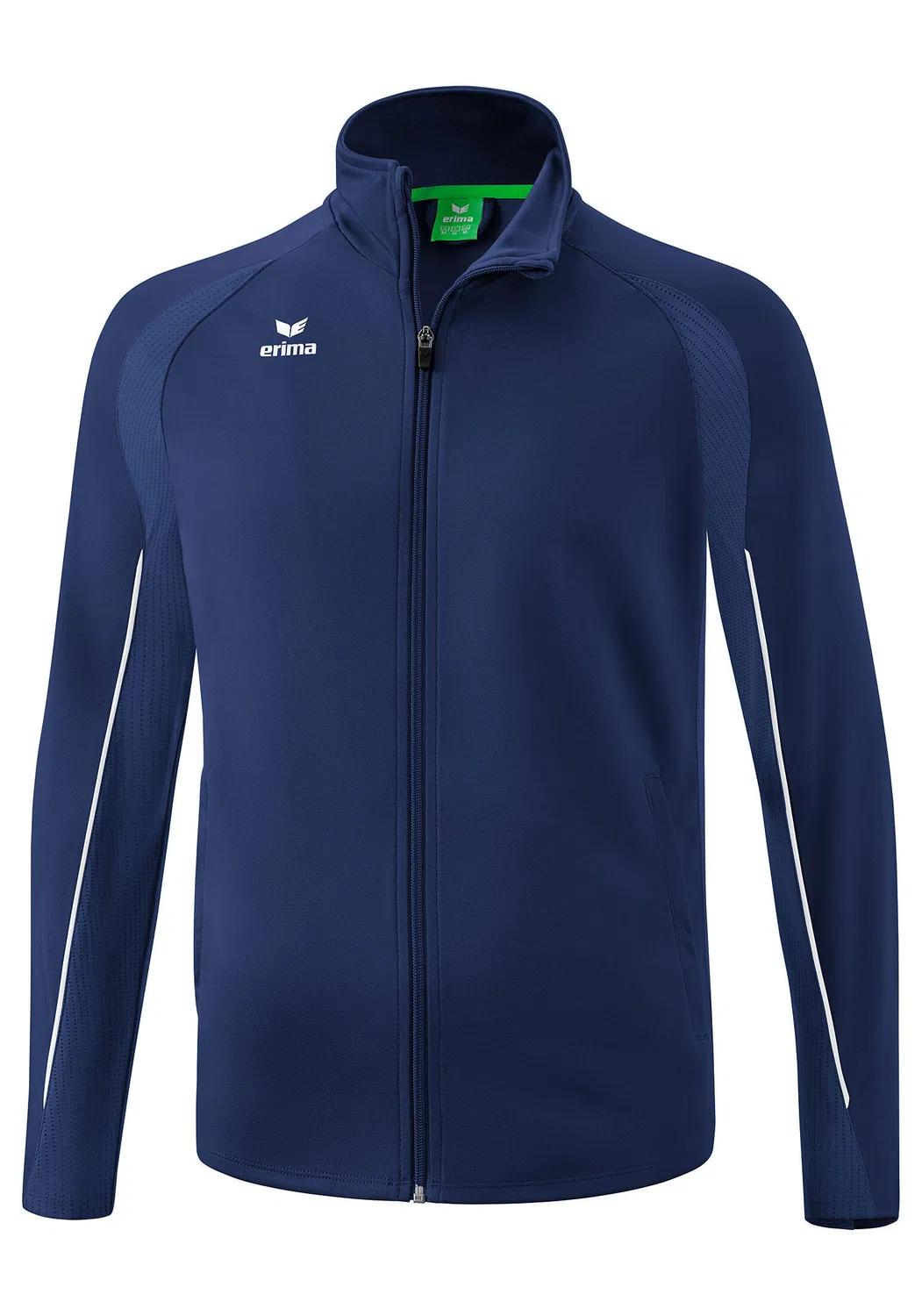 Детская полиэстеровая тренировочная куртка Liga Star Erima, BLAU Navyblau WEISS