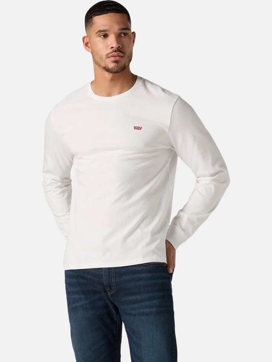 Свитер LEVI'S 'LEVI'S LS ORIGINAL HM TEE Maglieria' белого цвета — фото 4