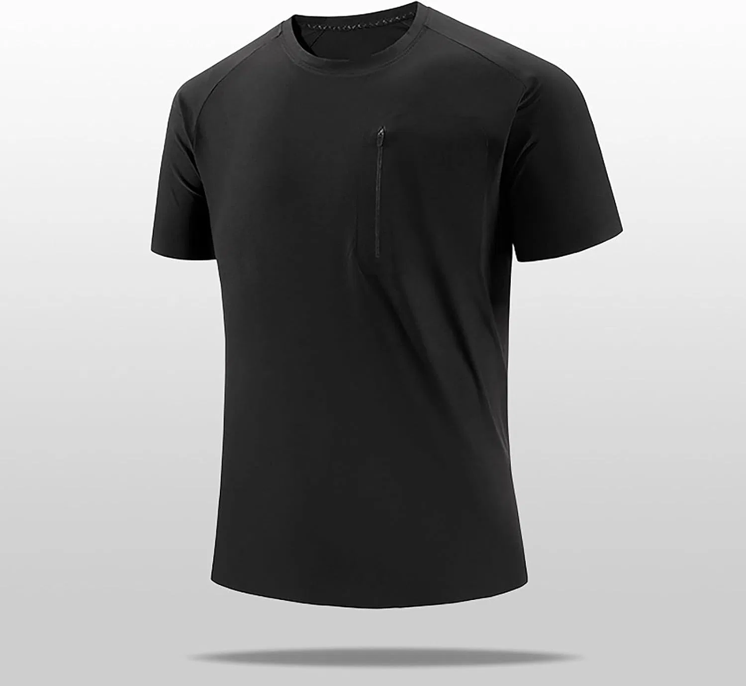 Мужская slim-fit футболка Ice Silk, Black — фото 2