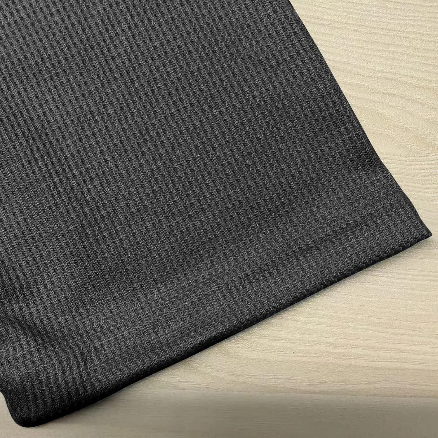 Мужская футболка с вафельным переплетением V-образным вырезом Business Casual Blouse, Dark Gray — фото 4