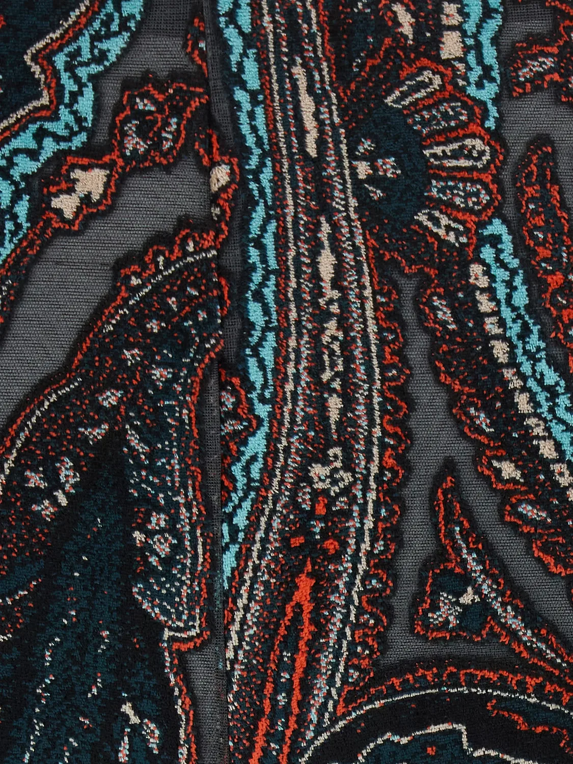 Брюки клеш с принтом пейсли ETRO, черный — фото 3