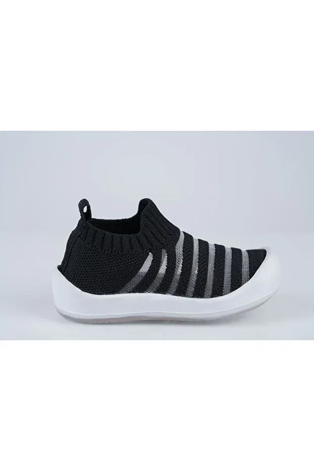 Детские туфли для новорожденных с полосками Walkids, Black Transparent