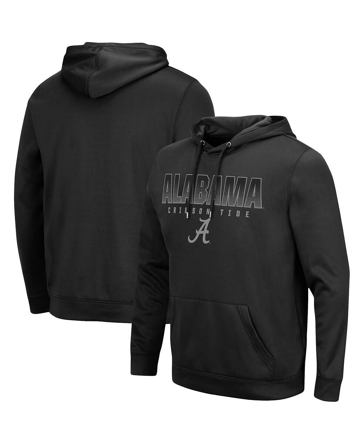 

Мужская черная толстовка с капюшоном alabama crimson tide blackout 3.0 pullover Colosseum, черный