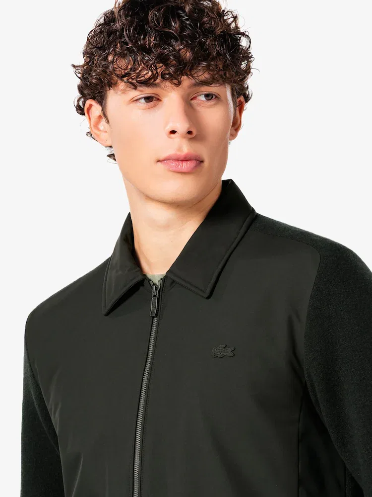 Куртка гибридная Lacoste легкая, полиэстер 100%, синий — фото 2