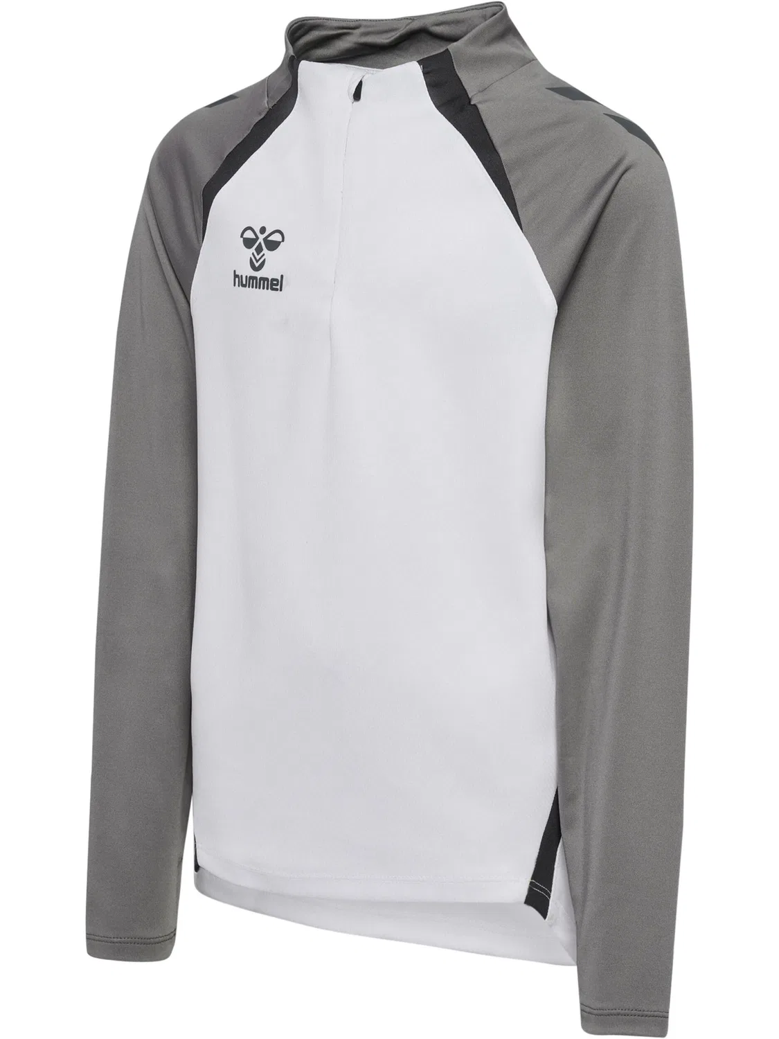 Детская куртка с полузастежкой Hummel Hmllead 2.0 Half Zip Kids, Цвет Weiss / Stahlgrau — фото 2