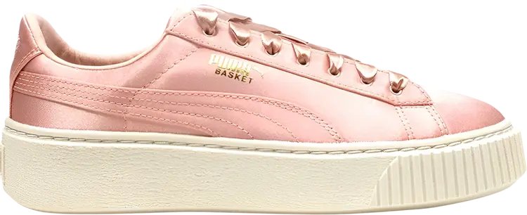 

Кроссовки Puma Wmns Basket Platform Satin - Pink, розовый