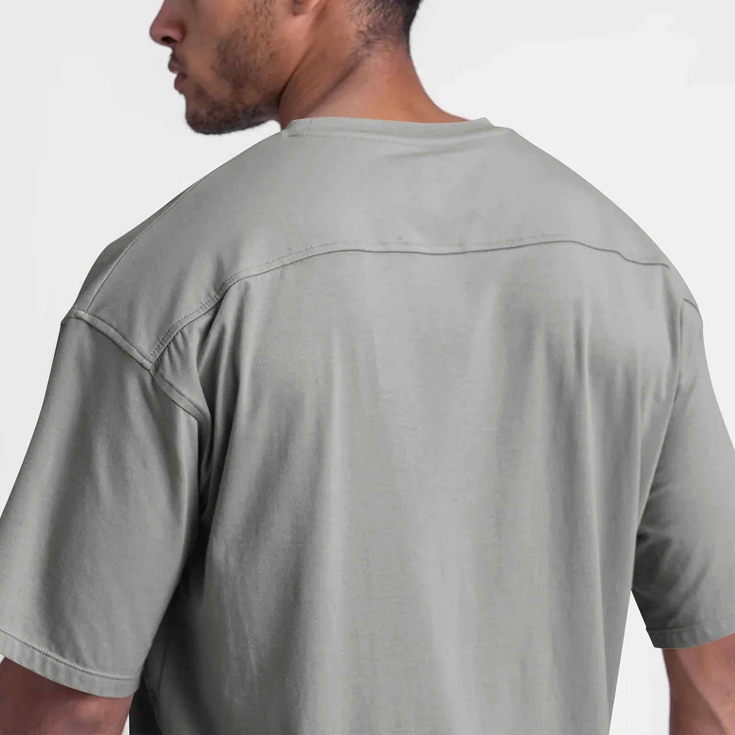 Мужская футболка с круглым вырезом Summer Classic, Gray — фото 4