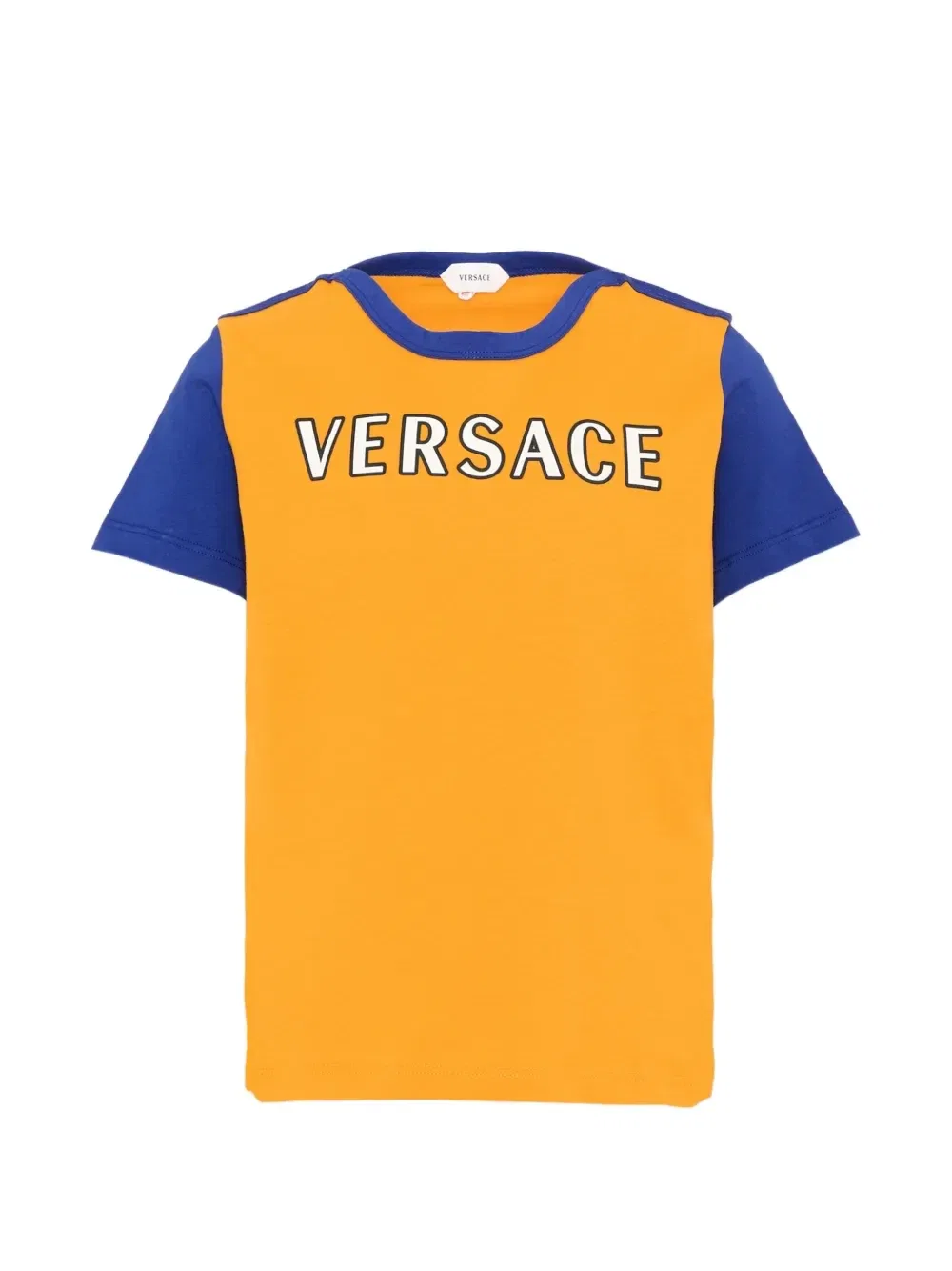 Футболка с логотипом Versace Kids, оранжевый