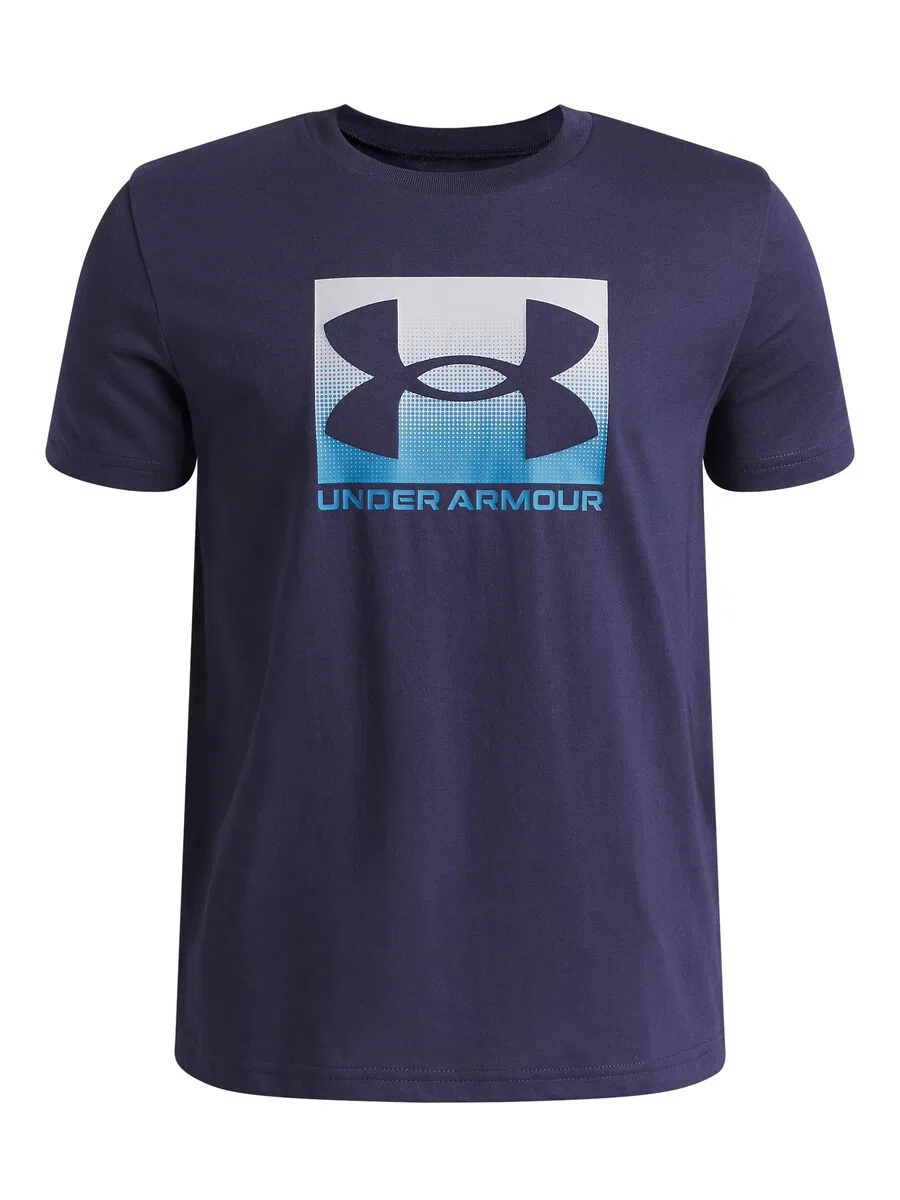 Спортивная футболка UNDER ARMOUR, темно-синяя и небесно-голубая