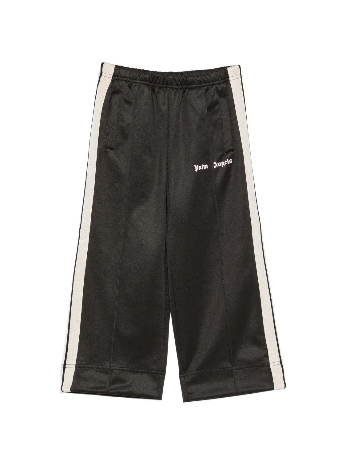 Спортивные брюки с лампасами и логотипом Palm Angels Kids, черный
