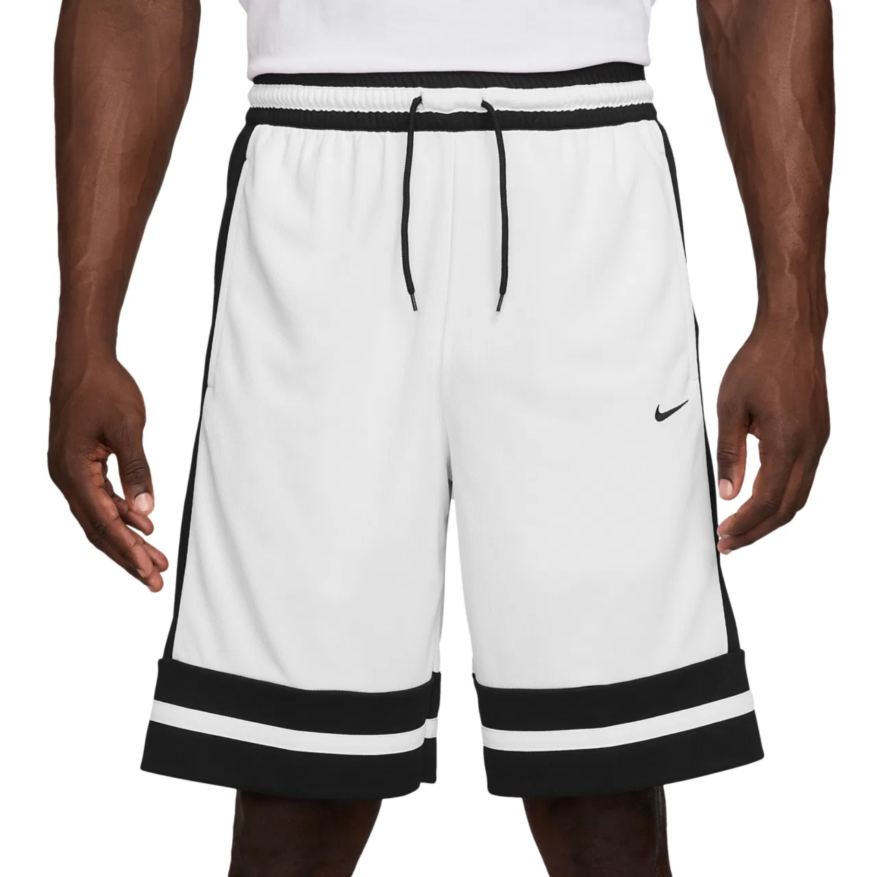 Мужские баскетбольные шорты с влагоотводящей технологией Dri-FIT GM Classic 10 Nike, белый/черный
