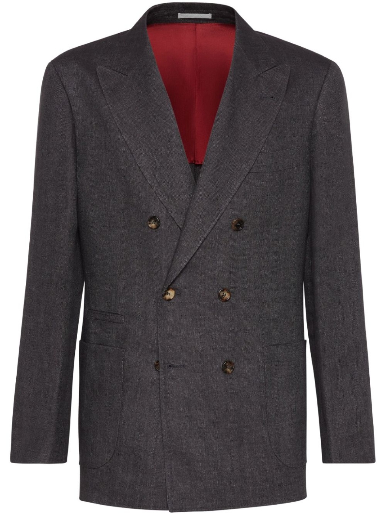 

Brunello Cucinelli двубортный пиджак, серый