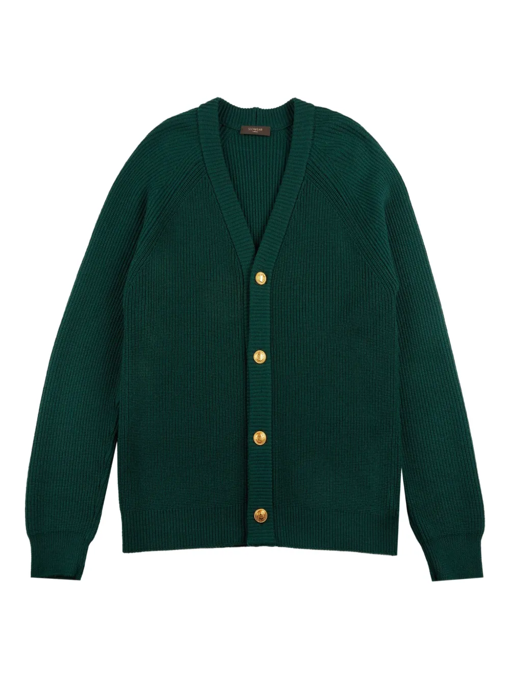 

Кардиган на пуговицах с V-образным вырезом Zanone, зеленый