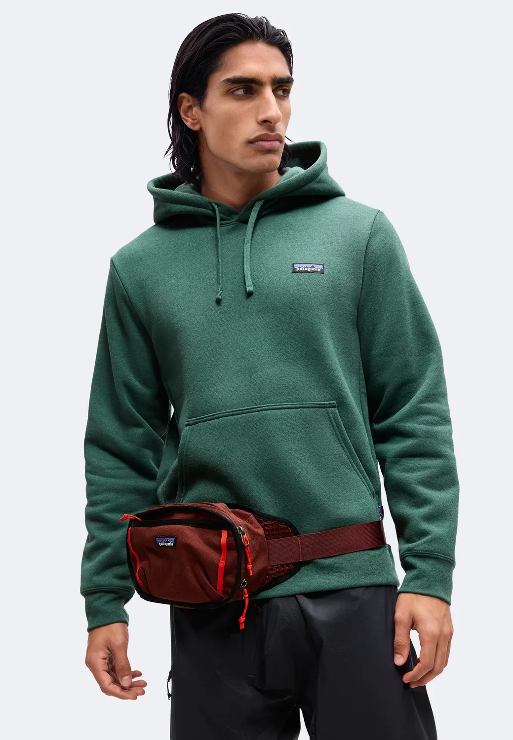 Худи P-6 label uprisal - худи Patagonia, Canopy Green — фото 4