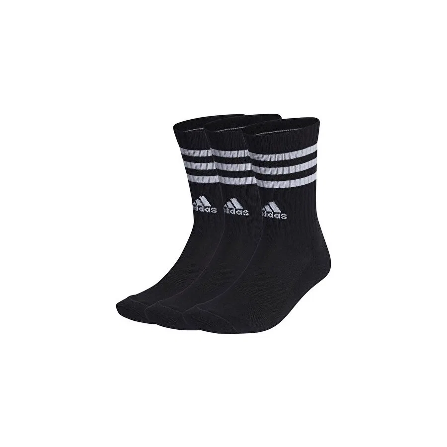 Носки спортивные с поддержкой свода стопы, 3 пары, модель IC1321, adidas, S, Черный