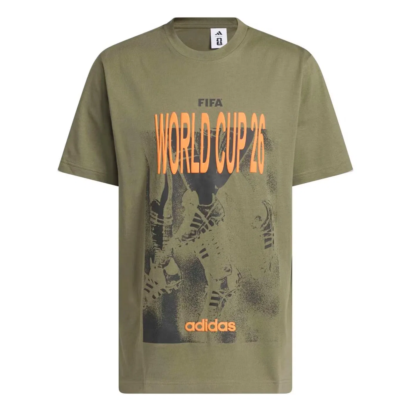 Футболка с принтом FIFA World Cup 26 Tour Graphic Adidas, оливковый — фото 2